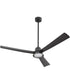 58" Esquire Patio Ceiling Fan Matte Black