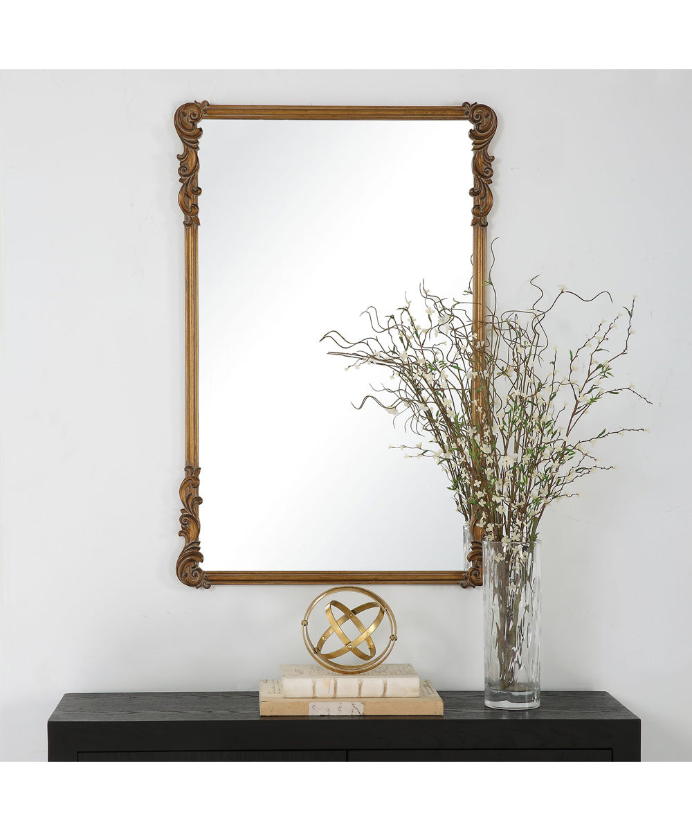 24x36" Wall Mirror in Antique Gold