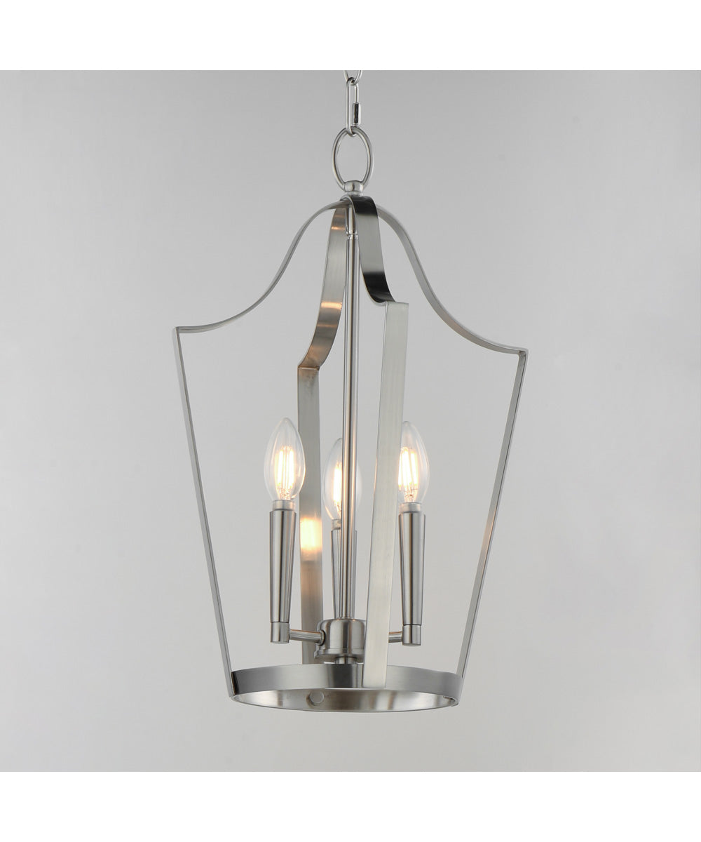 Arden 3-Light Pendant Satin Nickel