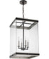 Crossroads 4-Light Pendant Matte Black