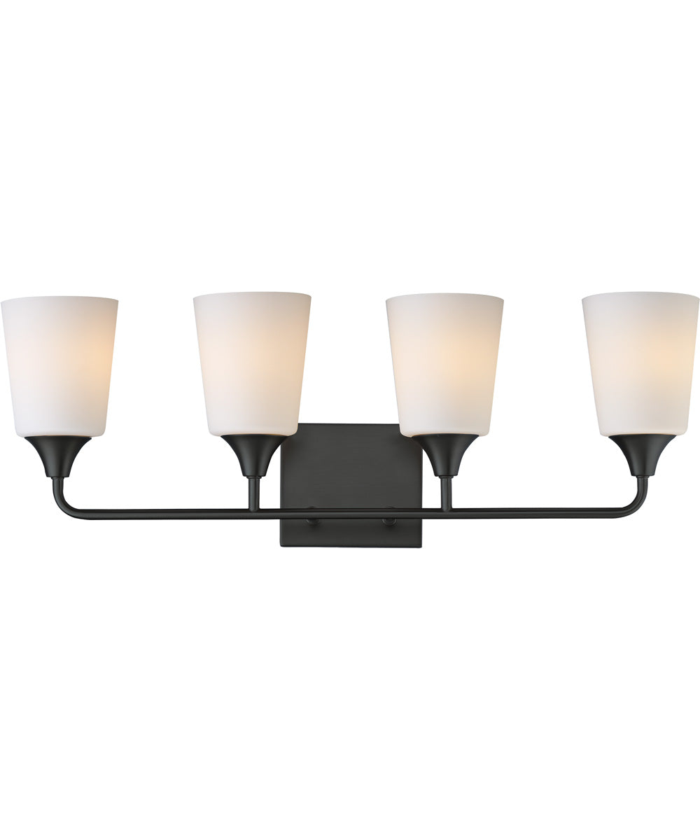 Hudson 4-Light Bath Vanity Black