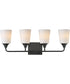 Hudson 4-Light Bath Vanity Black