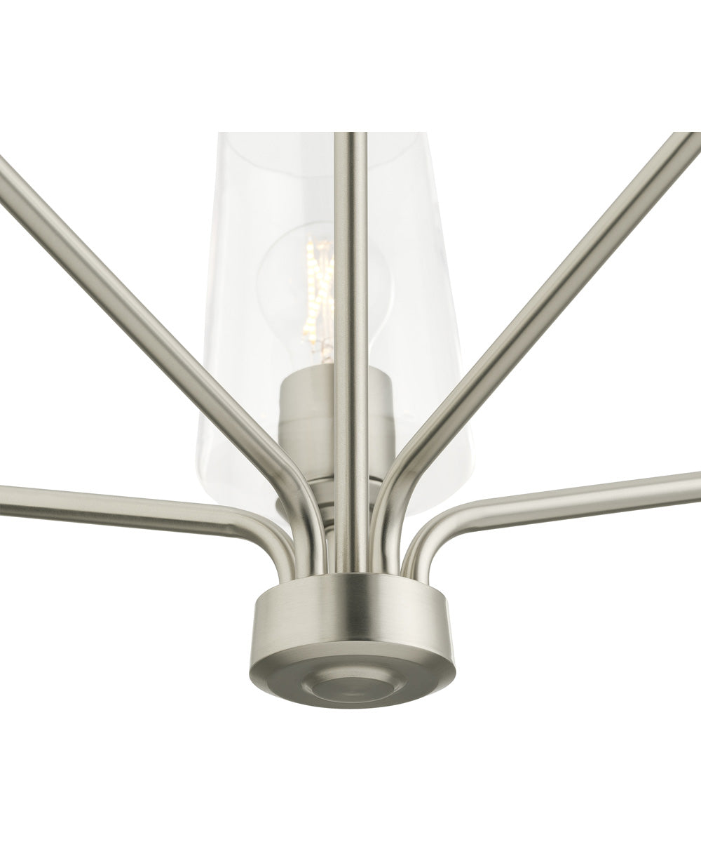 Celino 5-Light Chandelier Brushed Nickel