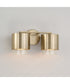 Weller 2-Light Vanity Matte Brass