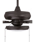 EOS Low Profile 1 bulb Frosted White 52" Ceiling Fan 1-Light Fan Classic Bronze