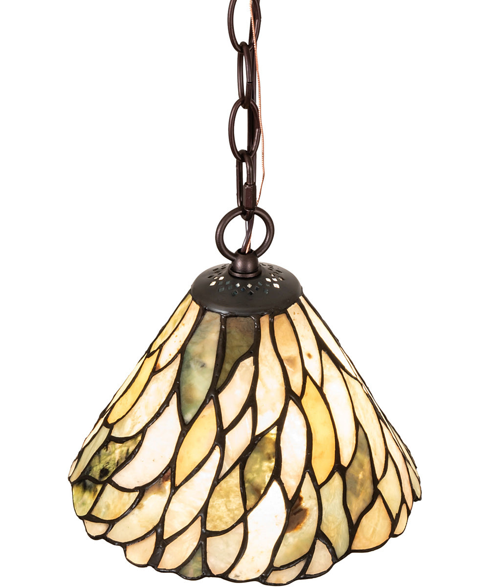 8" Wide Willow Jadestone Mini Pendant