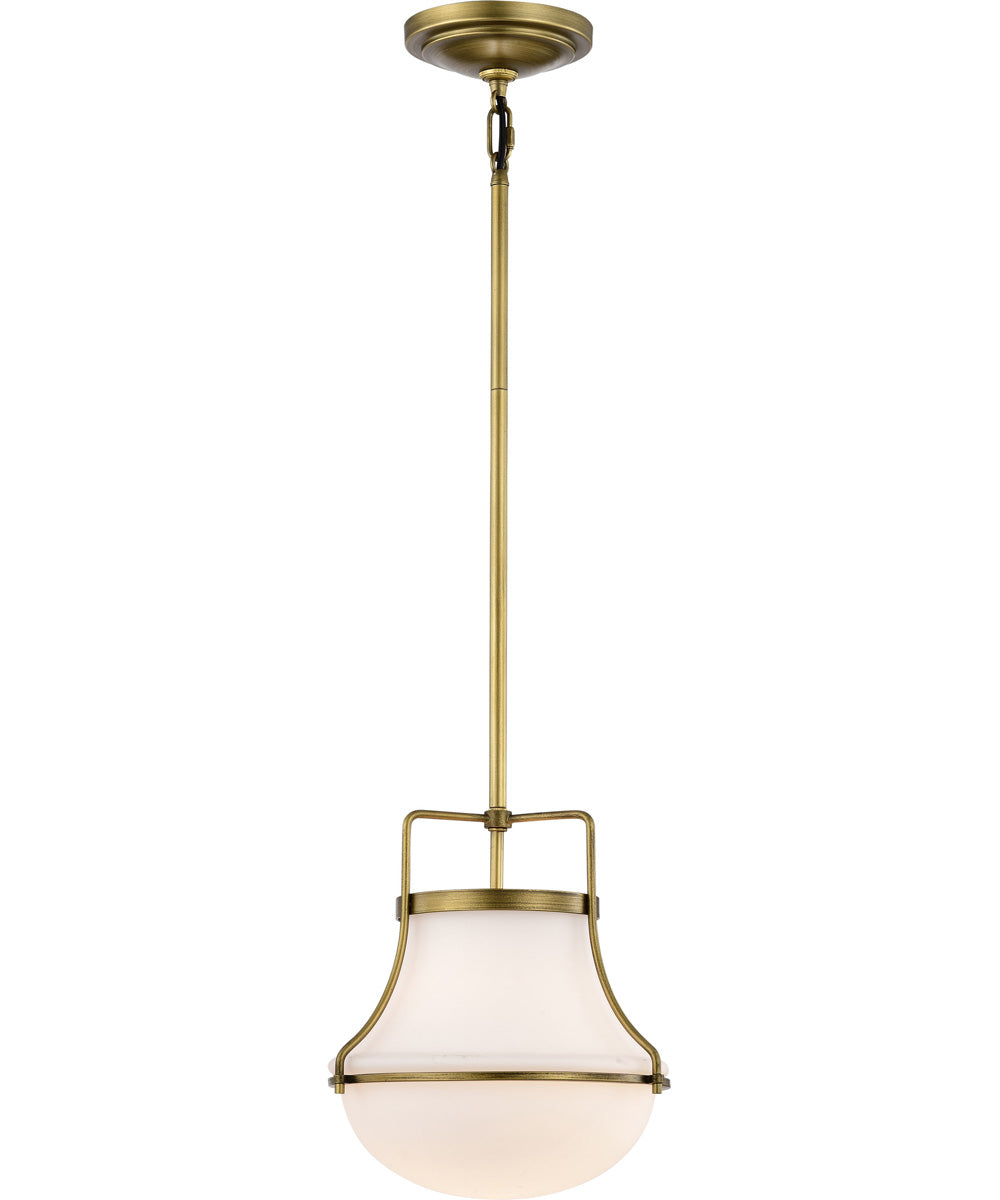 Valdora 1-Light Pendant Natural Brass