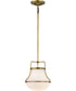 Valdora 1-Light Pendant Natural Brass