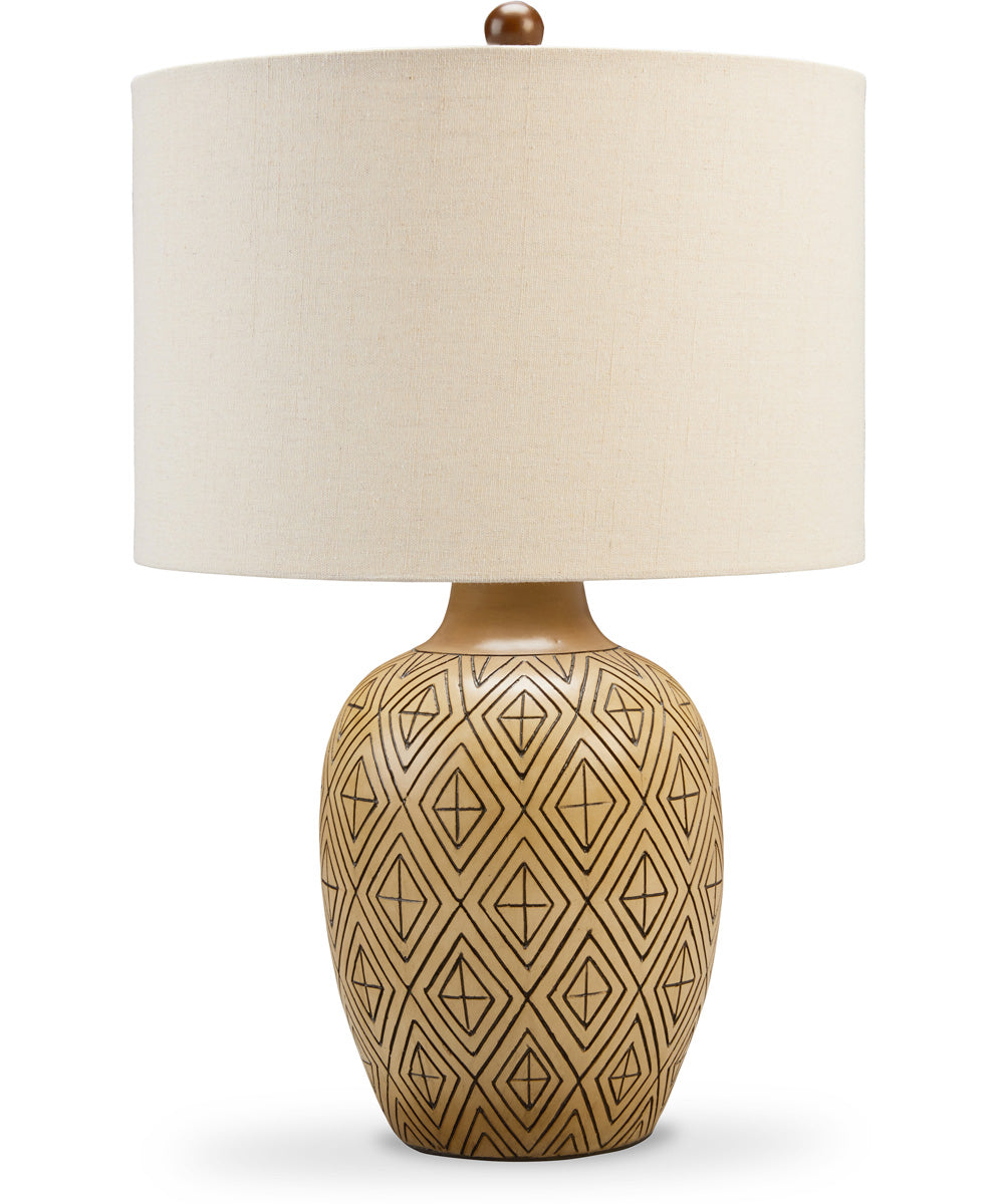 Jairgan Poly Table Lamp Set of 2 Tan/Black