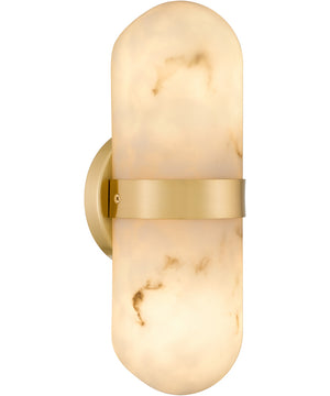 Bree 2-light Wall Sconce Brushed Gold
