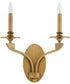 Chantelle 2-light Sconce Brushed Brass