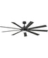 Turbine 80" LED Smart Fan Matte Black