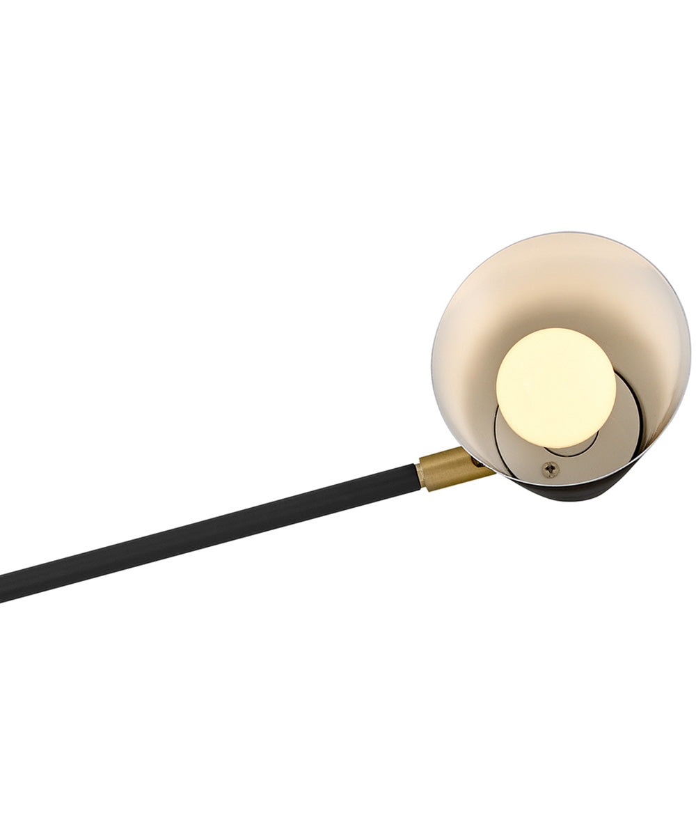 Birdie 3-Light Medium Convertible Mobile Single Tier Chandelier in Black