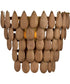 Ravi 1-Light Sconce Light Wood and Patinaed Brass
