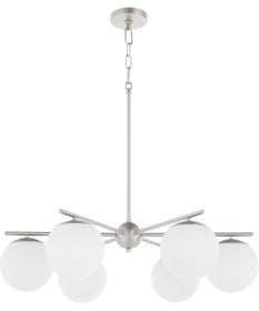 Jasper 6-light Chandelier Satin Nickel