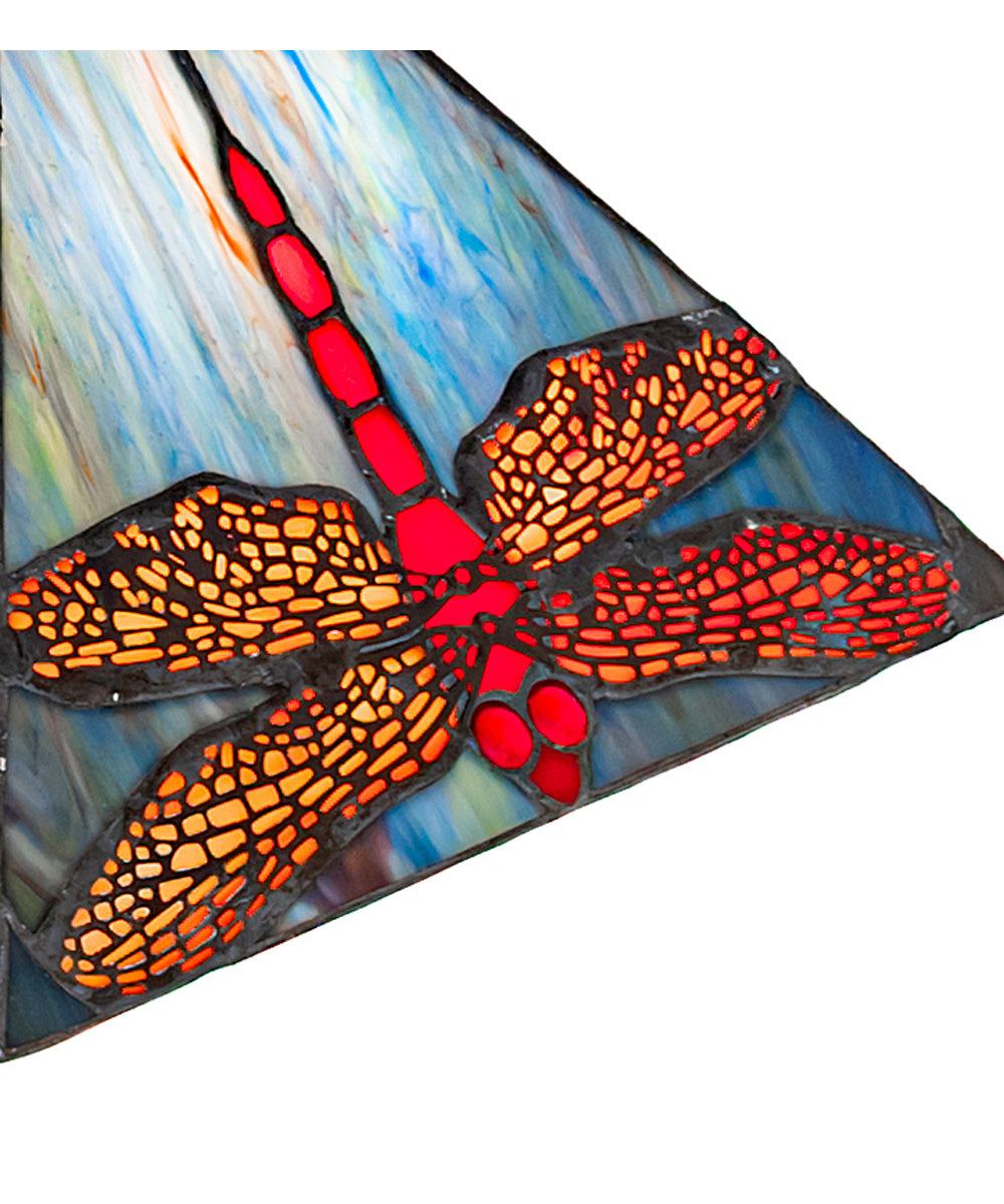 10" Square Prairie Dragonfly Pendant