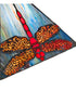 10" Square Prairie Dragonfly Pendant
