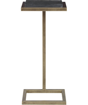 Martini Table in Aged Gold with Marine Black Marble