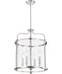 Yorktown 4-Light Pendant Polished Nickel