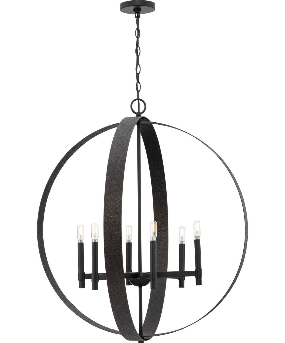 Allegheny 6-Light Pendant Matte Black
