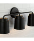 Pratt 3-Light Vanity Matte Black