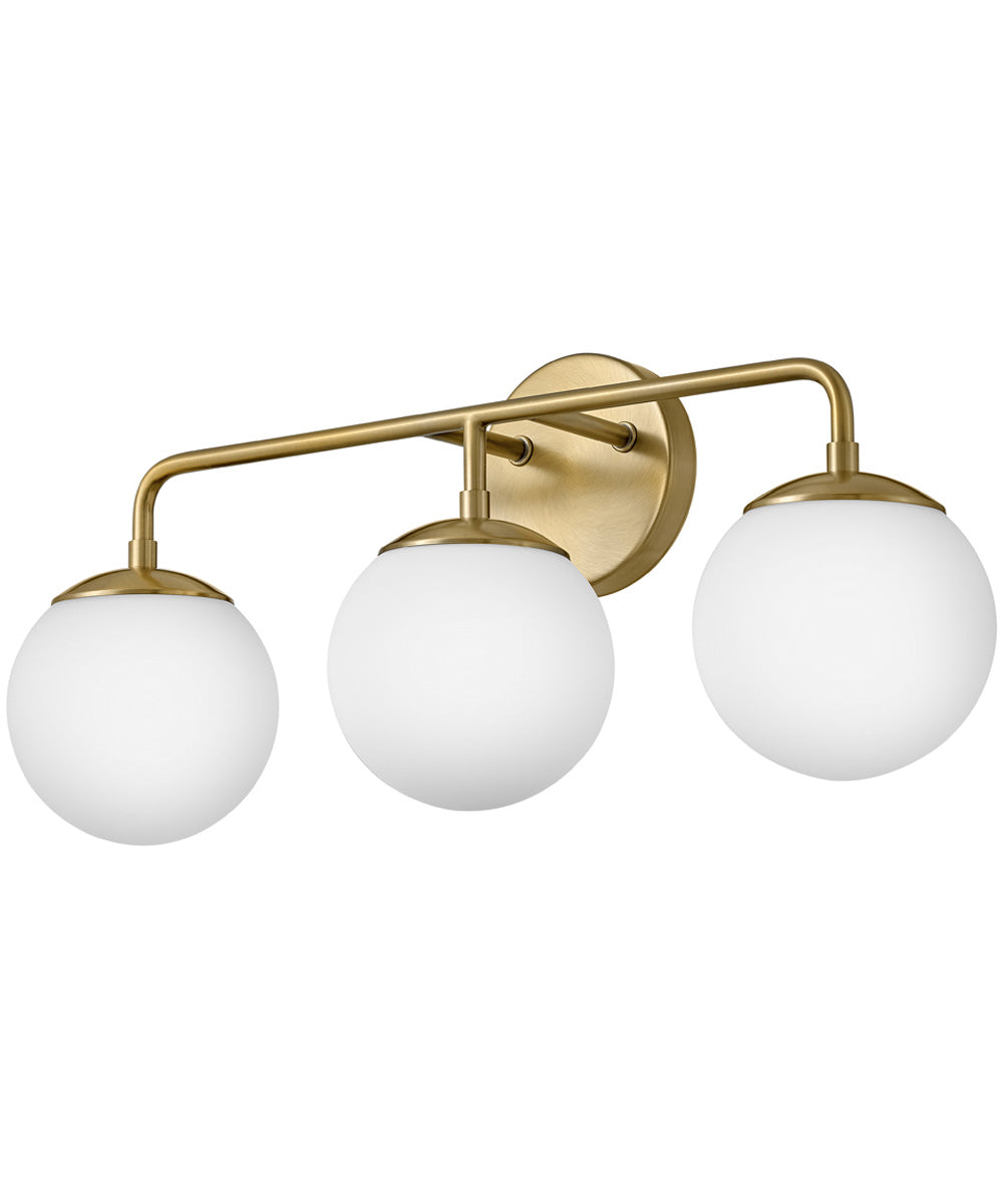 Julep 3-Light Medium Three Light Vanity in Lacquered Brass