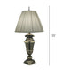 33"H 3-Way Table Lamp Roman Bronze