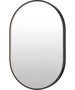 Elisse 24x36 Oval BK LED MIRROR Black