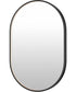 Elisse 24x36 Oval BK LED MIRROR Black