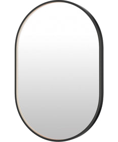 Elisse 24x36 Oval BK LED MIRROR Black