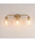 Honey 3-Light Bath Vanity Natural Aged Brass