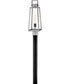 Hugh 1-Light Large Post Mount Lantern in Antique Brushed Aluminum