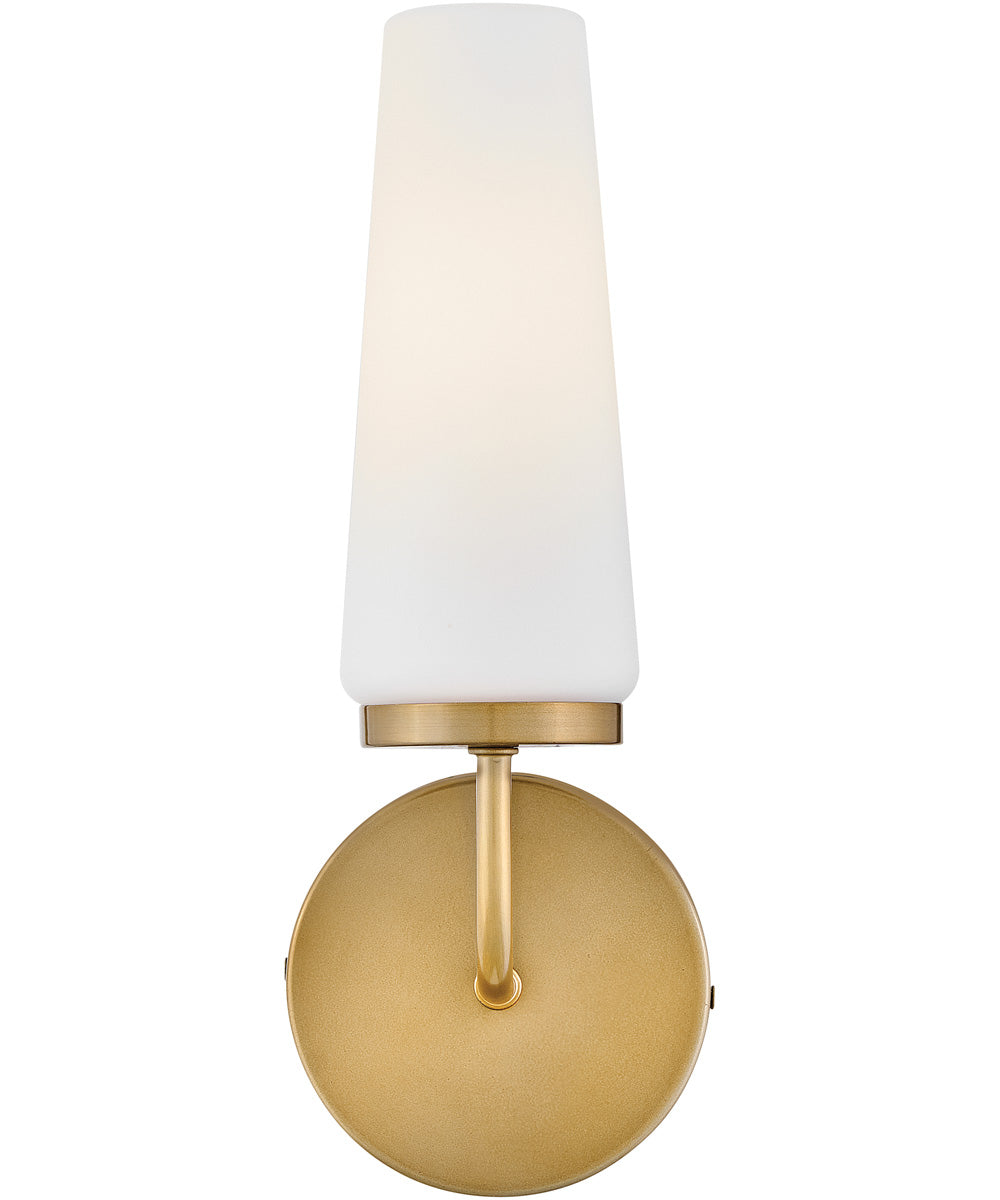 Selma 1-Light Medium Single Light Sconce in Gold