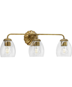 Quillan 3-Light Transitional Bath & Vanity Light Gold Ombre