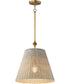 Baja 16 inch Single Pendant Natural Aged Brass