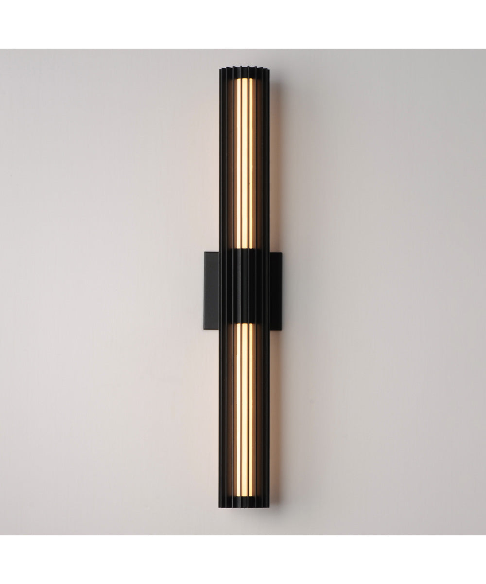 Citadel 28 inch LED Outdoor wall sconce Black