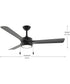 Axion I 52 in. 3-Blade Modern LED Ceiling Fan Matte Black