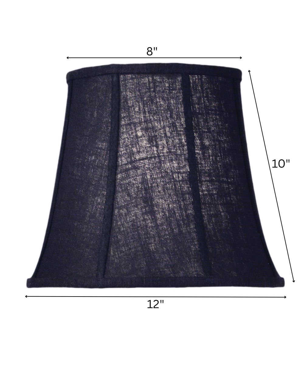 8x12x10 Black Chelsea Bell Softback Lampshade