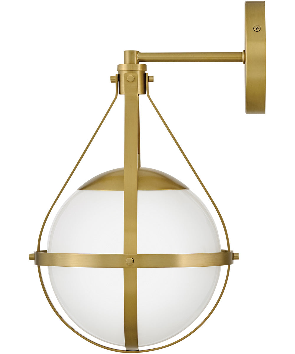 Colby 1-Light Small Single Light Sconce in Lacquered Brass