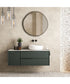 Lowen Round Brass Mirror