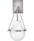 Collins 1-Light Medium Single Light Sconce in Polished Nickel