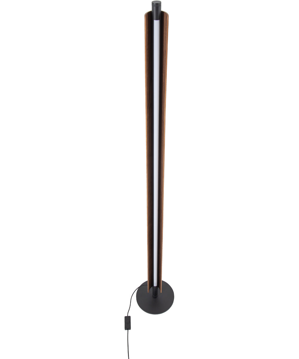 Cameron 1-Light Lighting Flat Black/Walnut