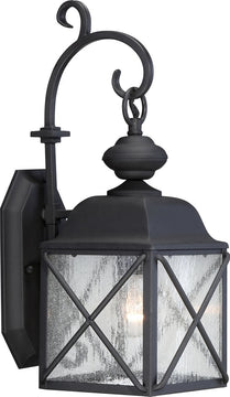 18"H Wingate 1-Light Outdoor Textured Black