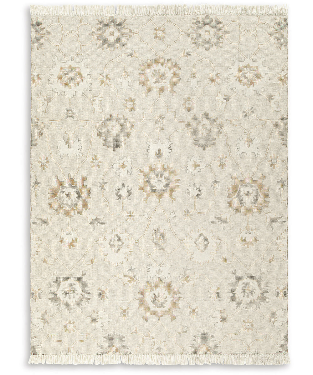 Calkin Large Rug Linen/Gray/Caramel