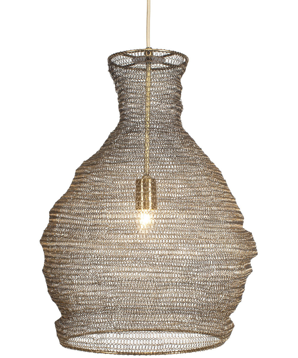 Murmur Woven Brass 1 Light Pendant