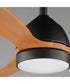 Drifter 52 inch Outdoor Fan w LED Black / Walnut