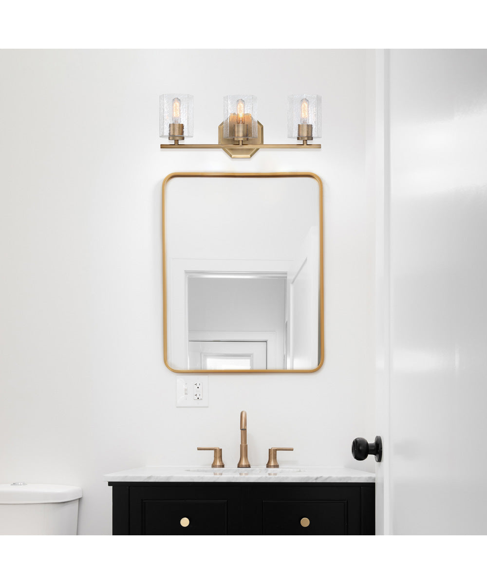 Haven 3 Light Vanity Old Satin Brass