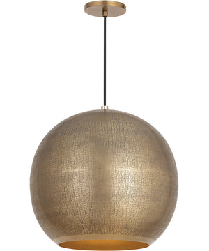 Aurelia 20 inch 1-Light Pendant Weathered Brass