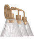 Pleated 3-Light Lighting Premium Bronze