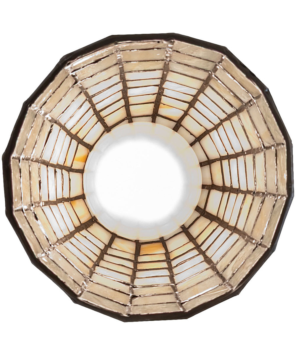 5" Wide Terra Bone Flush Mount